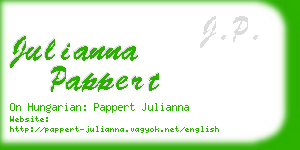 julianna pappert business card